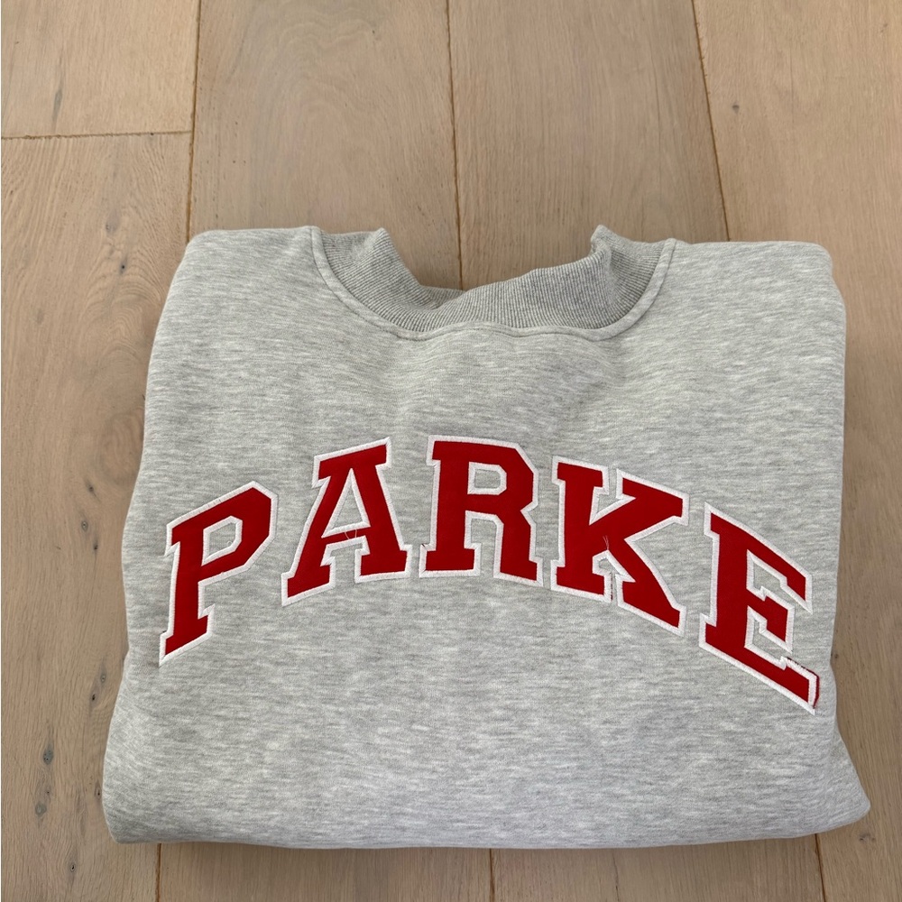 NEW and Fake Parke Gray Crew Neck Sweater